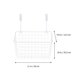 thumbnail image 4 of Cabinet Hanging Organizer Door Organizer Pantry Storage Rack for Kitchen Bathroom Office Metal High-Temperature Coating 29.00X26.00X14.00cm 1Pack, 4 of 4