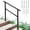 Black, variant on Metal Handrail for 3-6 Steps, Black Deck Stair Railing, Heavy-Duty 500 LBS Capacity, DIY Installation Kit for Porch, Exterior & Indoor Use