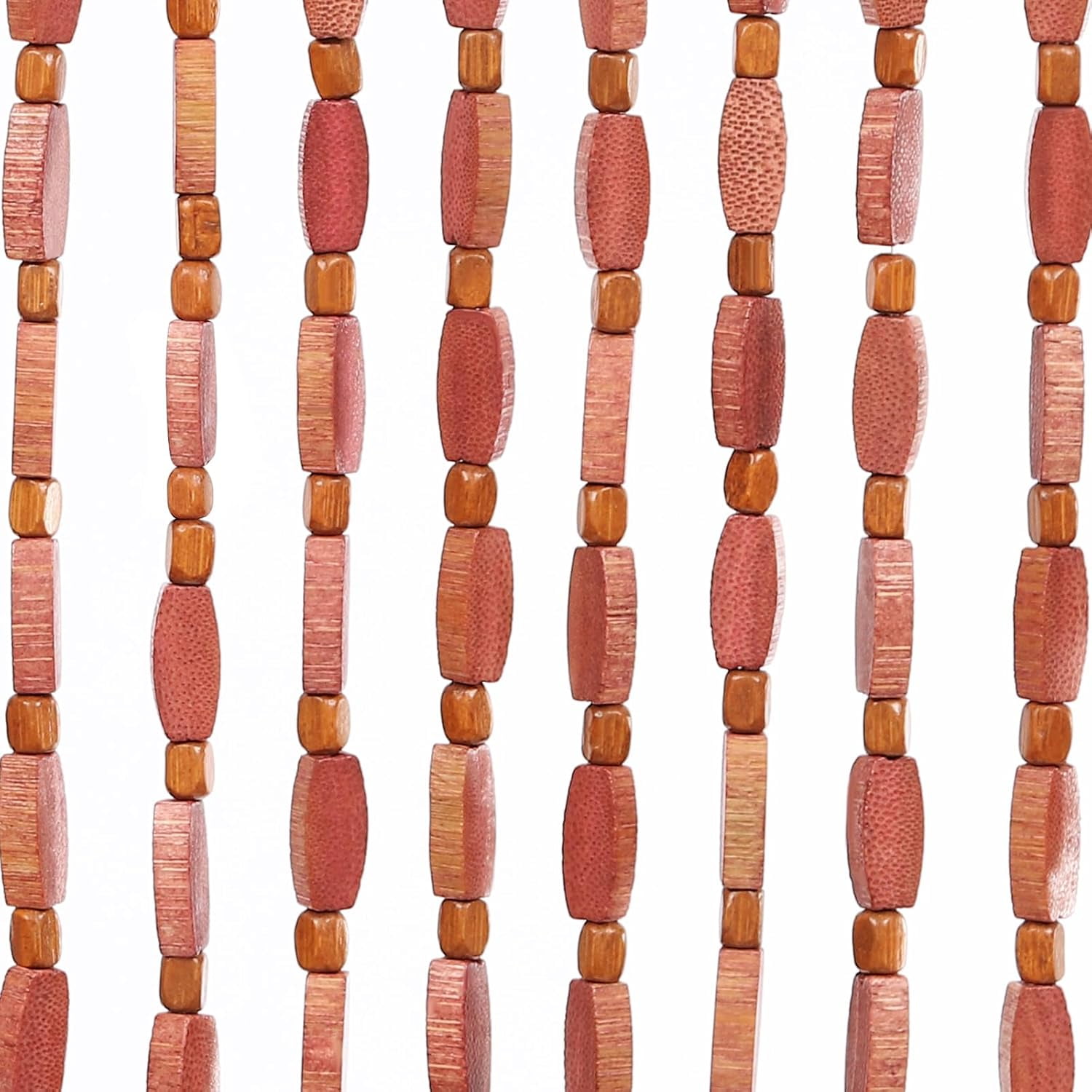 52 Strands 78.74 * 35.43in Bamboo Wood Beaded Door Curtain, Doorway Curtain, Door-Mounted Handmade Natural Drape for Doorway, Wardrobe, Window, Bedroom Door, Bathroom Door