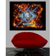 thumbnail image 2 of Xzendor7 "Techno Chaos" Glossy Poster, 2 of 2