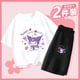 thumbnail image 1 of Kawaii Kuromi 2Pcs Kid's Short Sleeve Set Sanrios Anime Cinnamoroll Fashion Cute Girls Boy Student Cotton Casual T-Shirt Shorts, 1 of 5