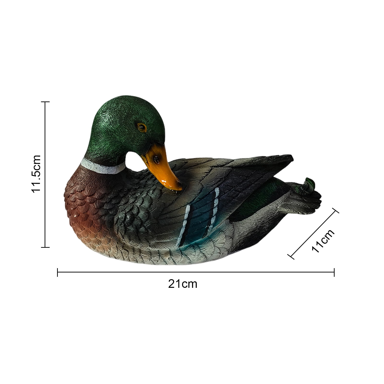 Floating Duck Sculpture Resin Duck Statue Garden Pond Pool Decor Floating Duck Outdoor Ornament Gift for Nature Lovers