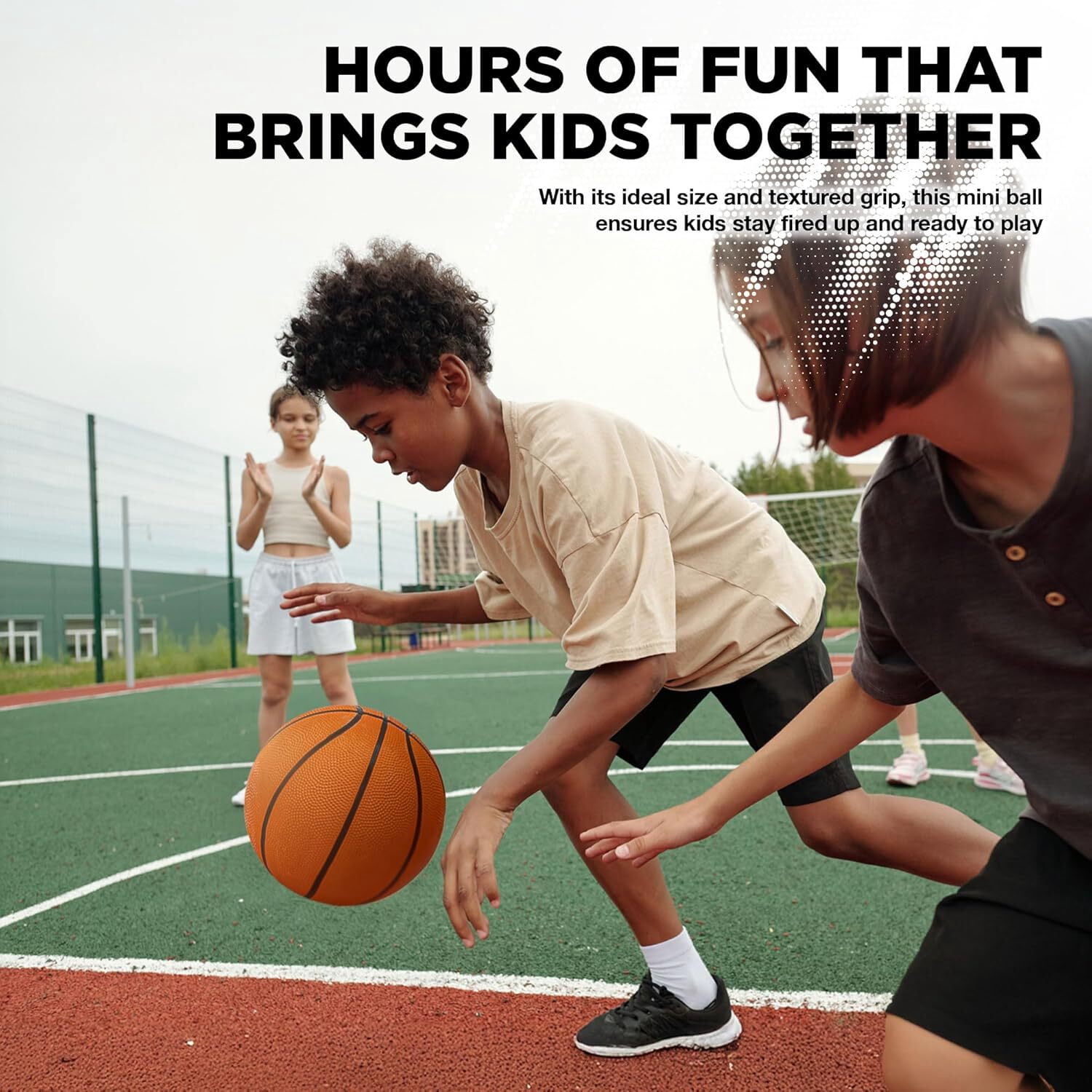 (6 pack) Lifeworks Size 3 Mini Rubber Basketball, Indoor & Outdoor Use, Sold Deflated (Pump Not Included)