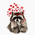 thumbnail image 2 of CafePress - Raccoon Blowing Kisses Cute Animal Love Cap - Adjustable Unisex Printed Trucker Hat with Mesh Back, 2 of 8
