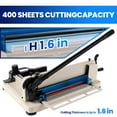 thumbnail image 2 of 12" Guillotine A4 Paper Cutter, Hardened Steel Blade, Security Lock Rotary Paper Trimmer with 1.6 Inches Max Cutting Height for Versatile Cutting, Perfect for Office, Business and Creative Projects​, 2 of 8