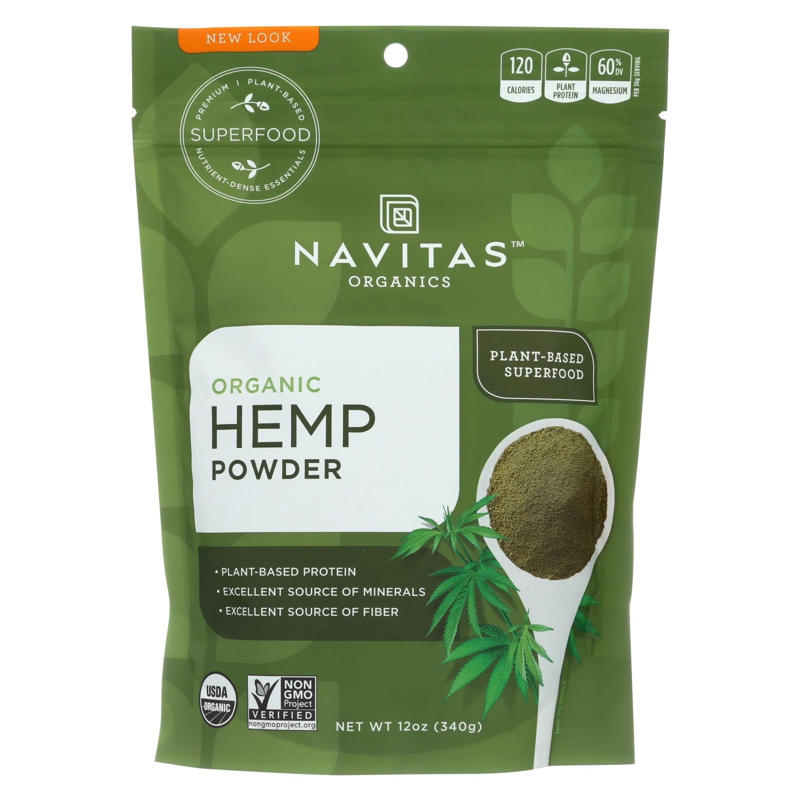 Navitas Naturals Hemp Powder, Organic - Hemp - Raw, 12 oz