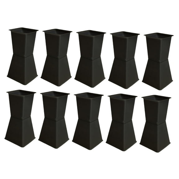 yotijay 10Pcs Flower Arrangement Bases Party Decor Wedding Supplies Flower Arrangers 11.7cmx11cmx23cm Black