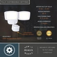 thumbnail image 4 of White Integrated LED Motion Sensor Dusk to Dawn Outdoor Security Flood Light - 240 Degree - 85 Ft., 4 of 14