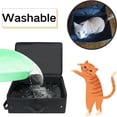 thumbnail image 6 of Foldable Fabric Cat Litter Bag Portable Cat Litter Box For Outdoor Use, 6 of 7
