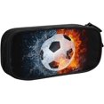 Soccer Pencil Box Case For Kids Boys, SportsThemed Pencil Pouch Big