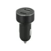 LED Display Dual USB Ports Cigarette Lighter Socket Car Charger Adapter GPS Dash Cam Power Outlet 12-24V 3.1A Black