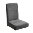 thumbnail image 1 of Funda elástica para silla de comedor, extraíble y lavable, ideal para banquetes y eventos. Gris oscuro, 1 of 8