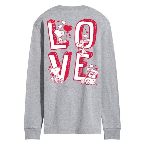 Peanuts - Snoopy Love - Men's Long Sleeve Graphic T-Shirt