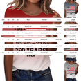 thumbnail image 3 of Only Moment American Pride Graphic Tee Crew Neck Short Sleeve Patriotic Graphic Tee 4th of July Independence Day Shirt Casual Short Sleeve Tops Light Blue,2XL, 3 of 9