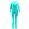 thumbnail image 5 of WXLWZYWL Womens Suits Blazer and Pants Casual Loose Solid Color Suit Suit office Two-Piece Suit Mint Green, 5 of 5
