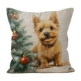 thumbnail image 2 of Dongrere 18x18 Inch Christmas Pillowcase for Home Decor Christmas Dog Cushion Cover Ideal Holiday Gifts for Family & Friend, Dog Lover, 2 of 6