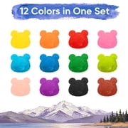 Finenolo 12 Colors Twist Crayons for Kids,Non Toxic Washable Crayons, Easy-Grip Silky Crayons, Gift for Boys and Girls, Art Supplies for Classroom School,3+