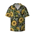 thumbnail image 6 of Kdxio Men's Hawaiian Shirt for Men Short Sleeve Shirt Sunflowers Summer Casual Holiday Beach Button Down T-Shirts, 6 of 7