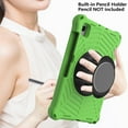 thumbnail image 6 of For Samsung Galaxy Tab A7 Case 10.4-Inch SM-T500 T505 T507, Kickstand Hand Strap Shoulder Strap Rugged Armor Protection Shockproof Case for Samsung Galaxy Tab A7 10.4 2020 Released T500, Green, 6 of 6