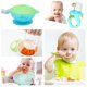 thumbnail image 1 of Pack of 10 Baby Feeding Set Silicone Spoon Baby Vegetables Fruits Food Feeder Silicone Suction Bowl with Spoon Waterproof Bib Baby Food Masher Set, 1 of 5