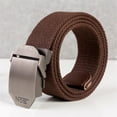 thumbnail image 2 of ZTTD Men's Women's Belt Fashion Unisex Sports Casual Canvas Belt Outdoor Alloy Automatic Buckle Belt Dress Casual Belts for Men Women, 2 of 2