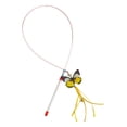 thumbnail image 1 of Juguete interactivo con forma de mariposa para gatos, divertido juguete para practicar con cascabeles. mariposa amarilla, 1 of 9