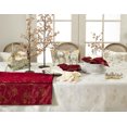 thumbnail image 2 of Fennco Styles Royal De Noel Holiday Design Jacquard Rectangular Tablecloth (65"x120", Ivory), 2 of 2