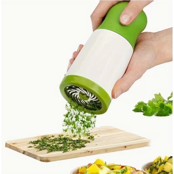 Molinillo y picador Manual de especias, cortador versátil de hierbas y verduras for cocinas de hogar y restaurante, 1 ud.