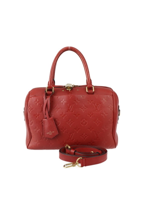 Pre-Owned LOUIS VUITTON Louis Vuitton Speedy 25 Bandouliere Monogram Empreinte Handbag M42399...