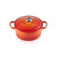 thumbnail image 1 of Le Creuset Four Hollandais Rond Signature en Fonte Émaillée, 2 Qt, Flamme, 1 of 10