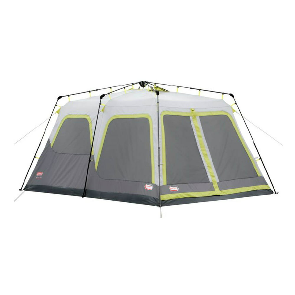 COLEMAN 10 Person Instant Waterproof Tent 2 Room Family Camping Cabin 14' x 10'