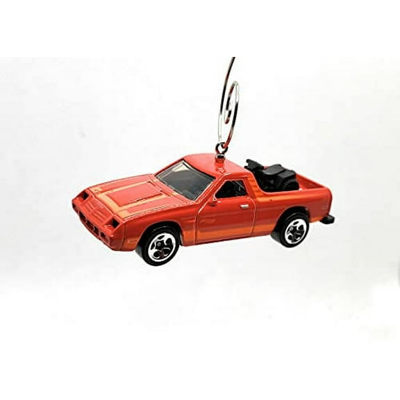 Christmas Ornament for 1982 Dodge Rampage Red Orange