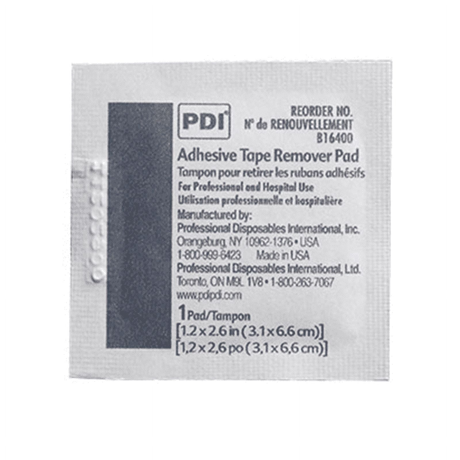 PDI Healthcare Adhesive Tape Remover Pad B16400, 1.2 x 2.6 Inch, 1000 Count