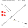 thumbnail image 2 of 4 PCS Airless Paint Sprayer Extension Pole, 3 Size Airless Sprayer Paint Extension Pole Wand with Red Guard 8 Inches, 2 PCS x 12 Inches, 15 Inches, 2 of 7