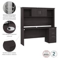 thumbnail image 2 of Bureau d’ordinateur 65L avec huche Logan de Bestar, érable graphite, 2 of 4