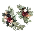 thumbnail image 2 of Abbracc 2 Pieces Artificial Wreath Artificial Floral Swag Simulation Garland Flower Swag A, 2 of 9