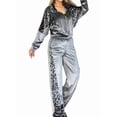 thumbnail image 1 of Chándal de 2 Piezas con Capucha y Cremallera para Mujer, de Larga, Ajustado, con Pantalones Largos, Color Liso, Informal. Gris M, 1 of 6