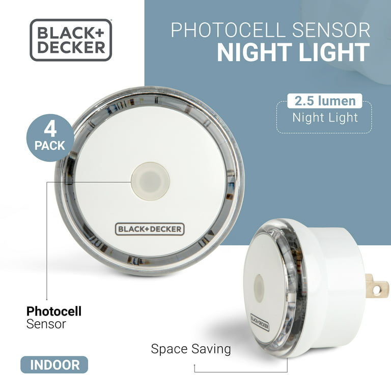 Black + Decker Photocell Sensor Night Light (4 Pack) 