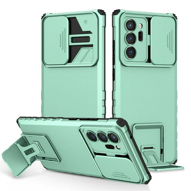 For Samsung Galaxy Note20 Ultra Case Armor Kickstand Phone Case For Samsung Note20Ultra Note 20 Slide Camera Protect Back Cover light blue Galaxy Note 20 Ultra