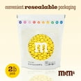 thumbnail image 3 of M&M'S World Yellow Milk Chocolate Candy 2lb Bag for Celebrations and Party Favors, 3 of 10
