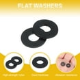 thumbnail image 3 of Uxcell Nylon Flat Washers Plastic Sealing Flat Round Washer Spacer Gaskets for Plumbing Faucet Hose Black M4x10x1mm 120Pcs, 3 of 7