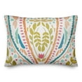 thumbnail image 2 of Creative Products Peach Green Folk Pattern 14x20 Indoor / Outdoor Pillow, 2 of 3