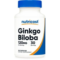Nutricost Ginkgo Biloba 120mg Per Serving, 30 Capsules - Dietary Supplement For Men & Women