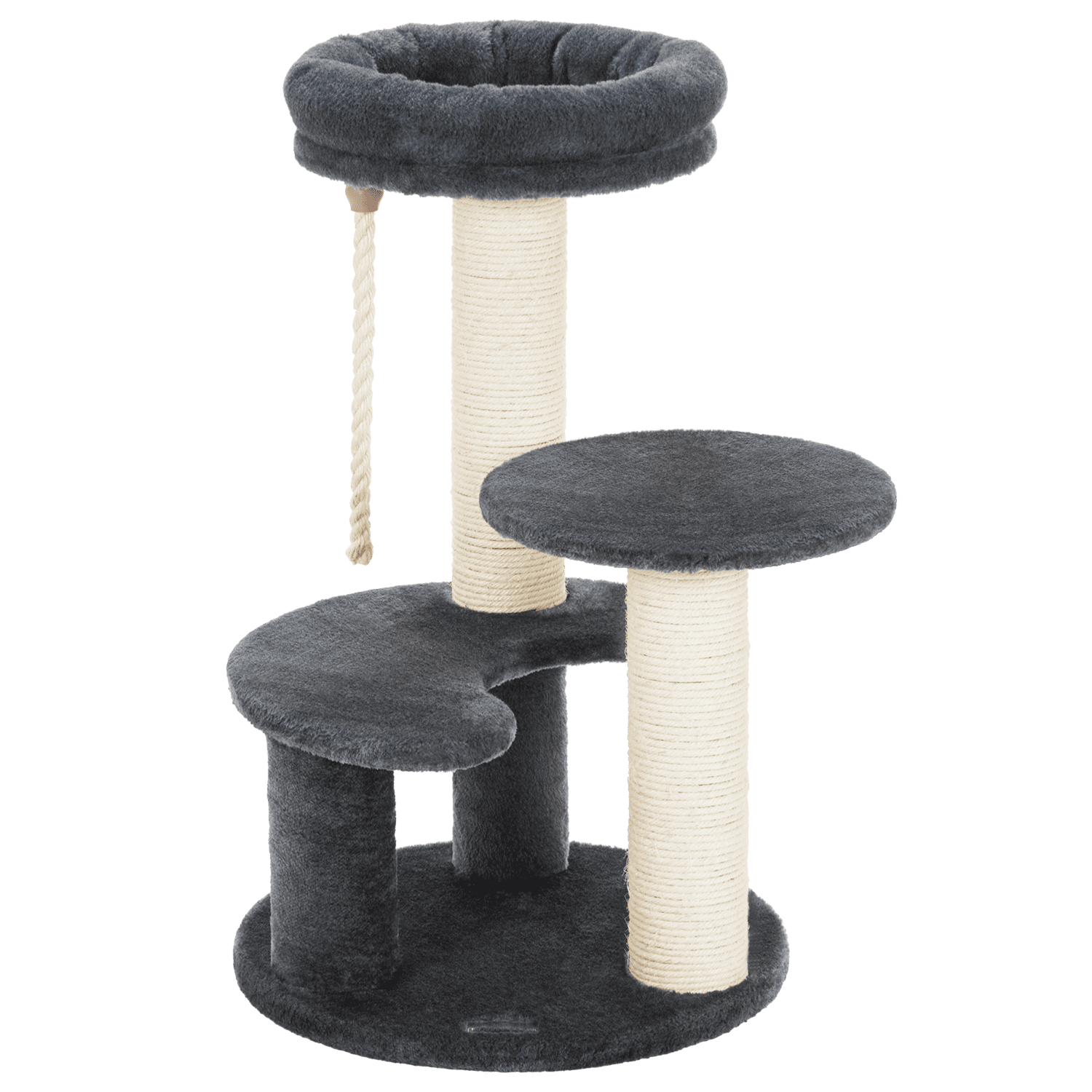 Allieroo Small Cat Tree Condo Playhouse with Ladder Sisal Scratch Posts
