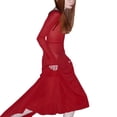 thumbnail image 4 of Elegant Solid Color Sheer Dress for Women, 4 of 6