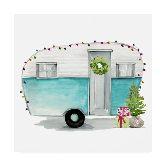 Trademark Fine Art 'Christmas Cars II' Canvas Art by Jennifer Paxton Parker