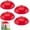 Red, variant on 4 Pcs 10.2 Inch Plastic Bird Feeders Dome Cover for Hanging Bird Feeders Weather Guard Protective Dome Squirrel Baffle for Bird Feeder Pole Bird Feeder Covers