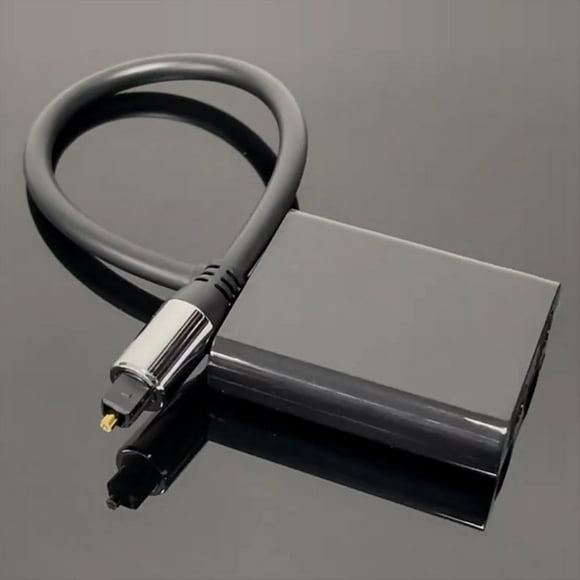 Divisor de Cable Fibra Óptica Convertidor Toslink 2 en 1 para HDTV DVD Amplificador Barra Sonido TV Digital, Puerto Color Brillante