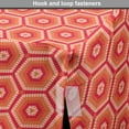 thumbnail image 4 of Abstract Dog Crate Cover, Hexagonal Shapes with Stripes in Warm Tangerine Tones, Easy to Use Pet Kennel Cover for Medium Large Dogs, 35" x 23" x 27", Pink Peach, by Ambesonne, 4 of 6