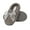 Grey, variant on Girls Slip-On Clogs - Fuzzy Comfy Warm Memory Foam Sherpa Slippers with Satin Bow